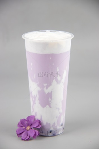 奶茶紫葡萄酸奶