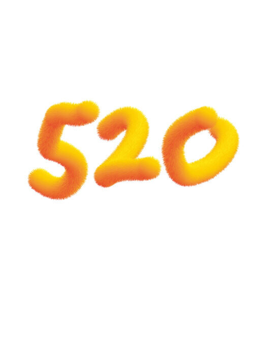 520可爱节日字体
