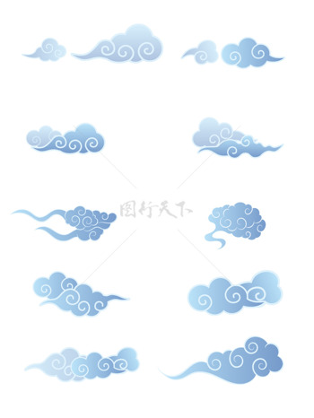 创意云纹中国风元素