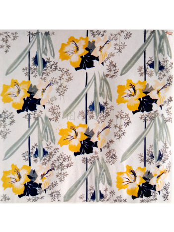 传统   抽象花卉草木 底图底纹  图案背景贴图  方形黄花错列