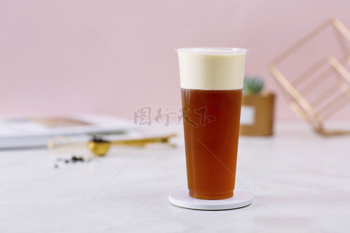 健康奶茶香甜奶盖柠檬红茶饮料
