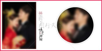 方形圆形主图相册排版婚纱个人写真照片